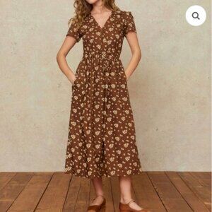 Christy Dawn Dawn Dress Russet Floral Boquet M